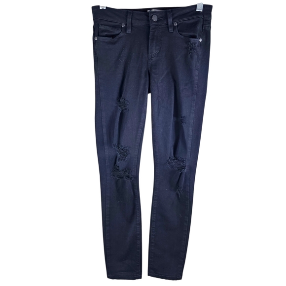 PAIGE Verdugo Black Ultra Skinny Jeans In 25 - Picture 2 of 10